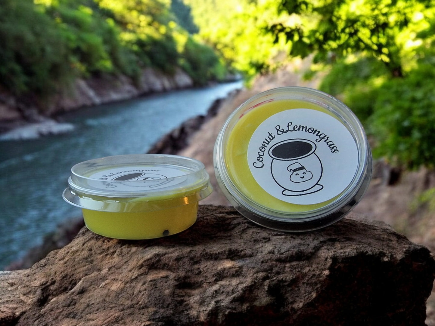 100 percent eco soy 2oz pot (100g) wax melt in the scent coconut & lemongrass