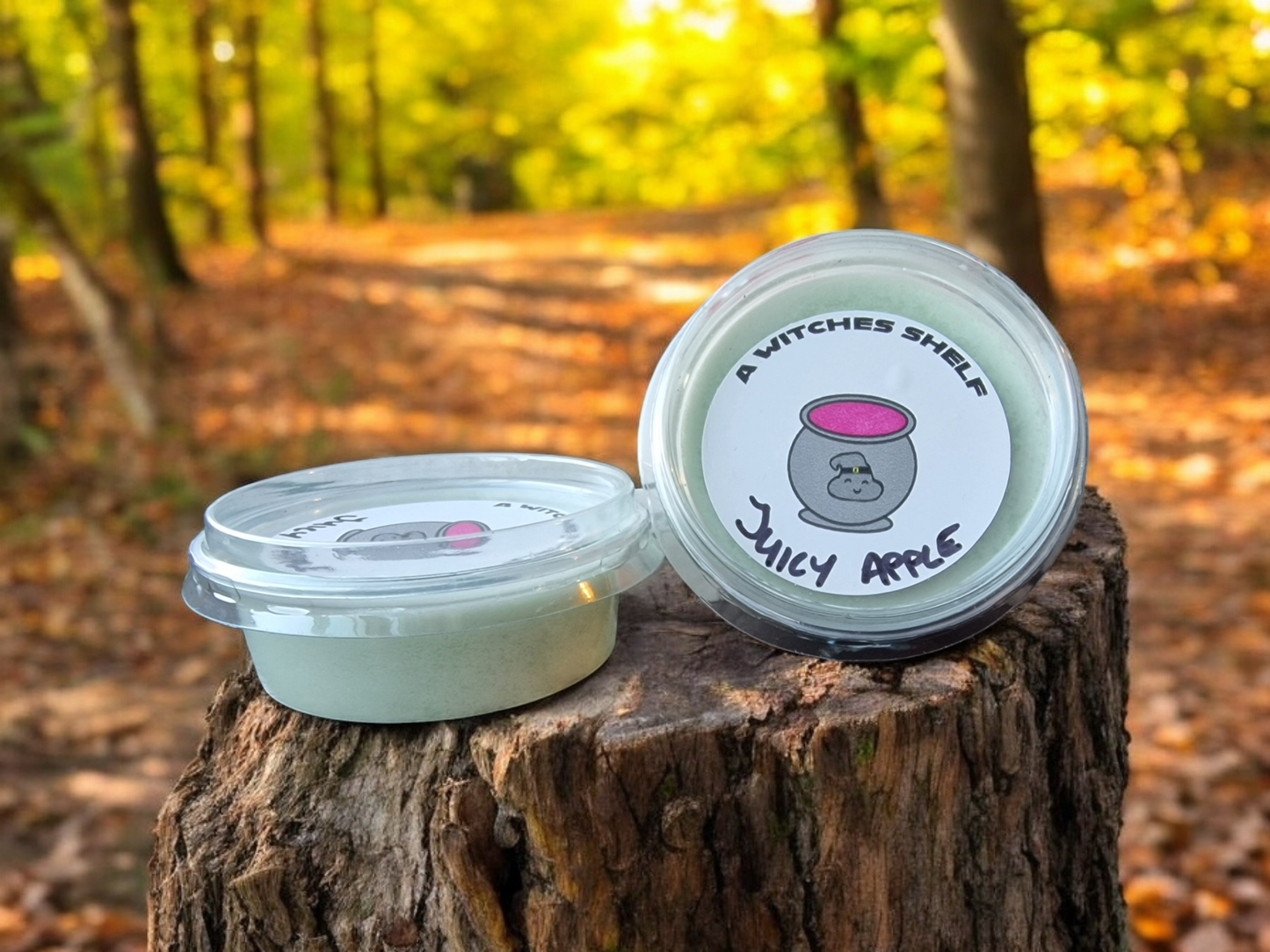 100 percent eco soy 2oz pot (100g) wax melt in the scent Juicy Apple.