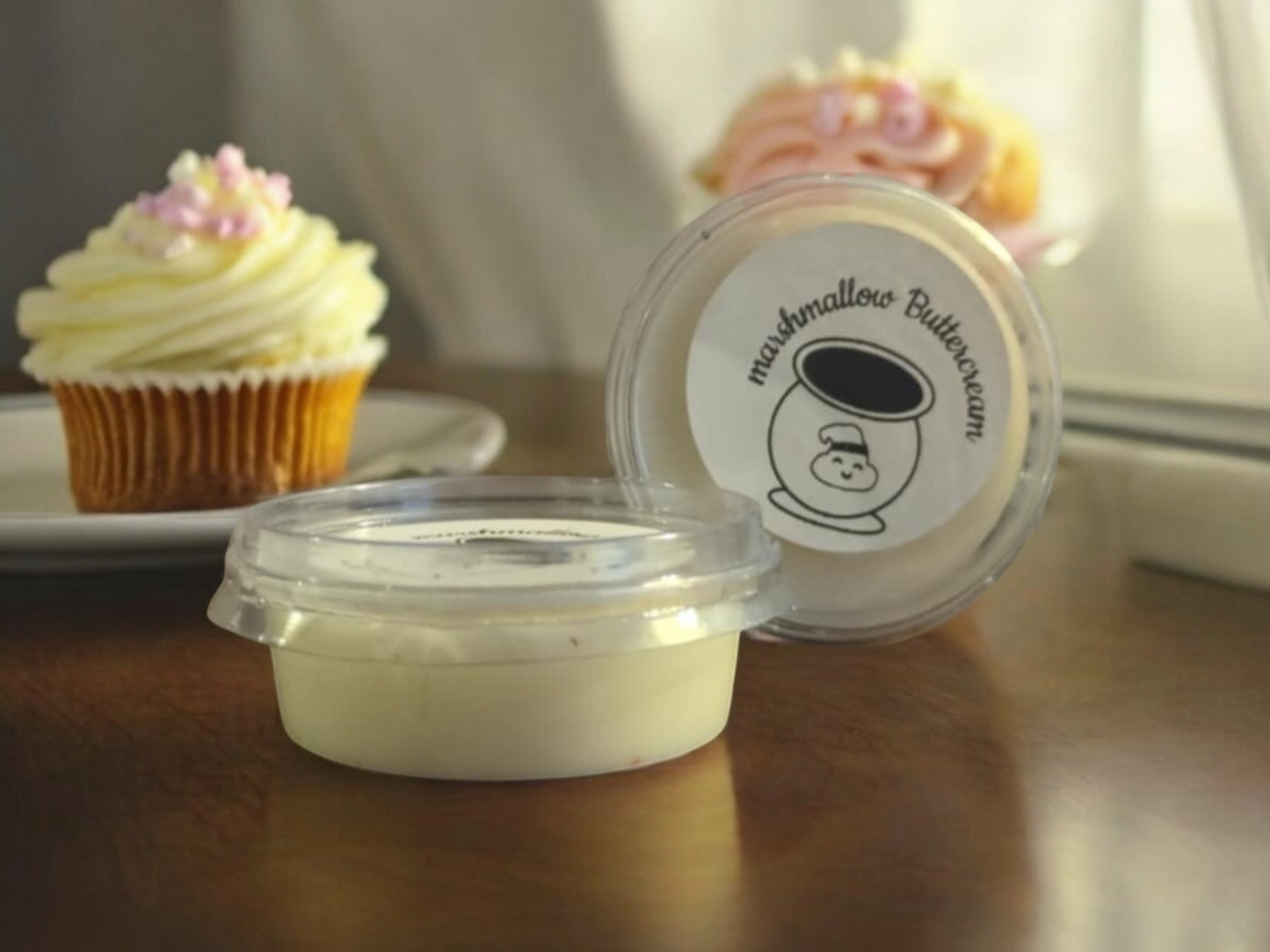 100 percent eco soy 2oz pot wax melt in the scent marshmallow buttercream