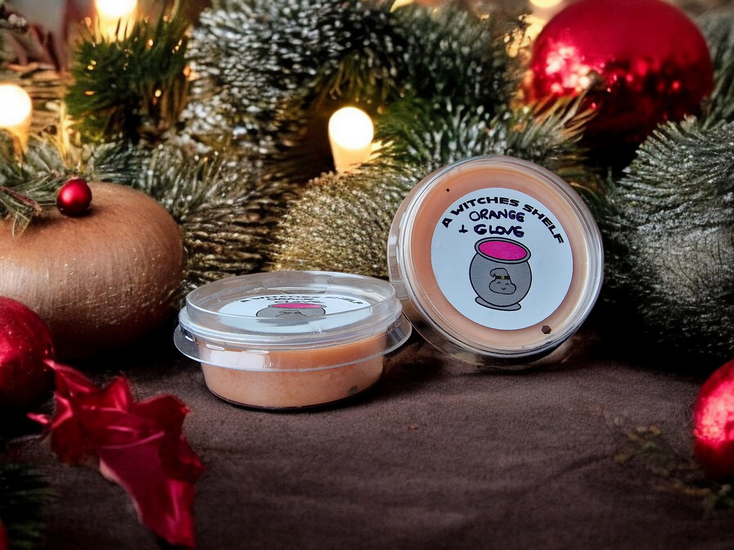 100 percent eco soy 2oz pot wax melt in the scent Orange and Clove